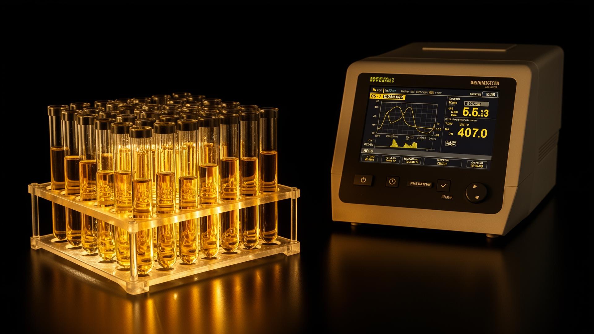 HPLC en LC-MS labtesten van Peptidewinkel research peptiden — zuiverheid en identiteit